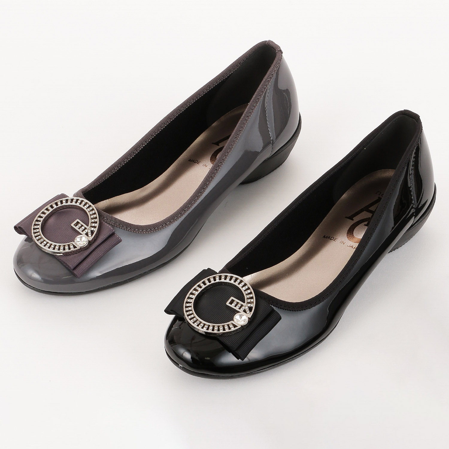 AC リングバックルリボン付きパンプス 1537 - 画像1