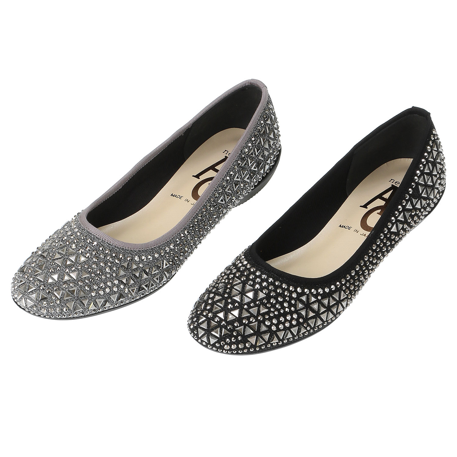 AC ミラーストーン付きパンプス127