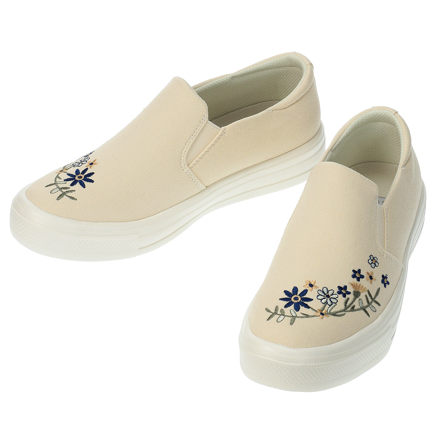 onni ELAMA フラワー刺繍スリッポン 3105 - 画像2