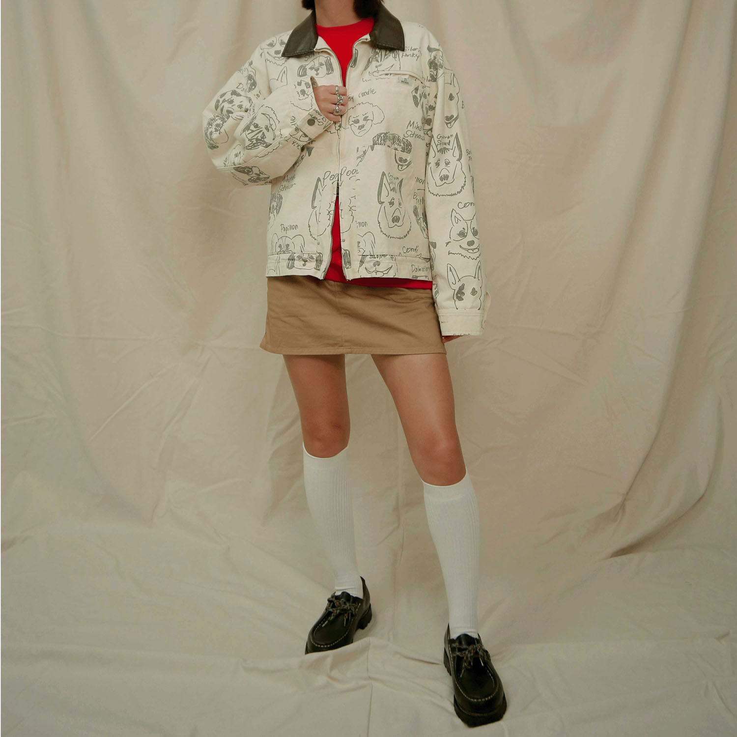 【10／22まで予約受付中】HUMAROUS  Many dogs Blouson - 画像4