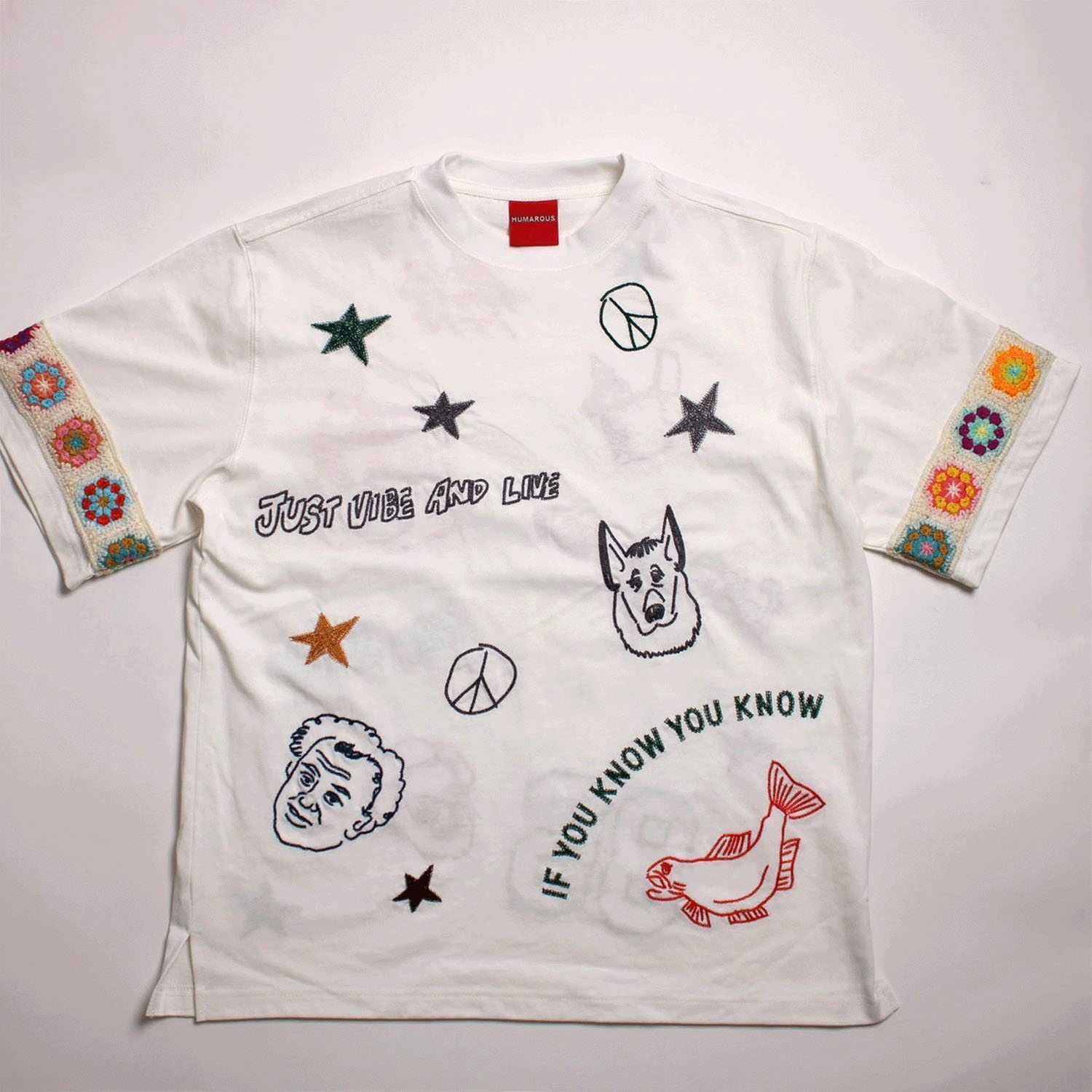 HUMAROUS Fun！Fun！ Crochet Tee - 画像1