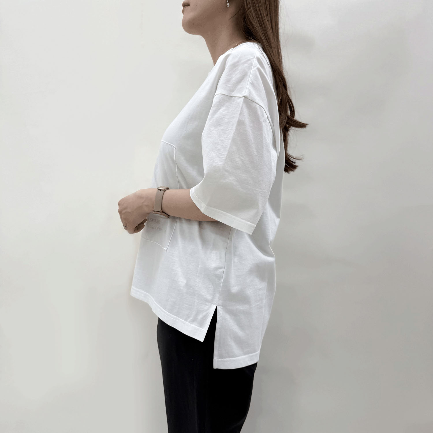 ハルズアミ シアードッキング箔プリントTシャツ - 画像4