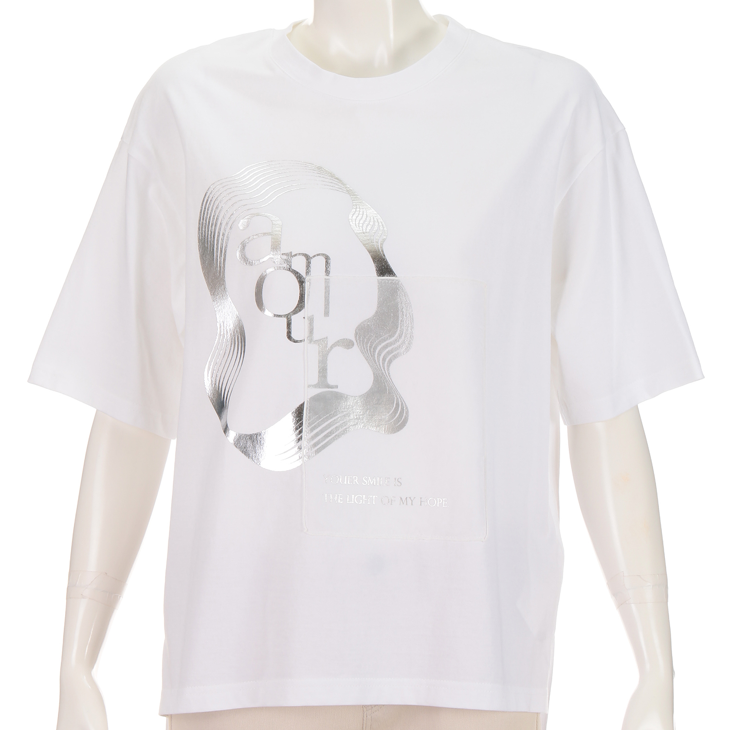 ハルズアミ シアードッキング箔プリントTシャツ - 画像9