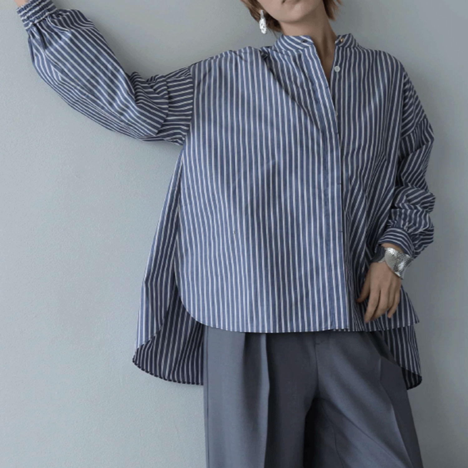 HERENCIA ストライプシャツ