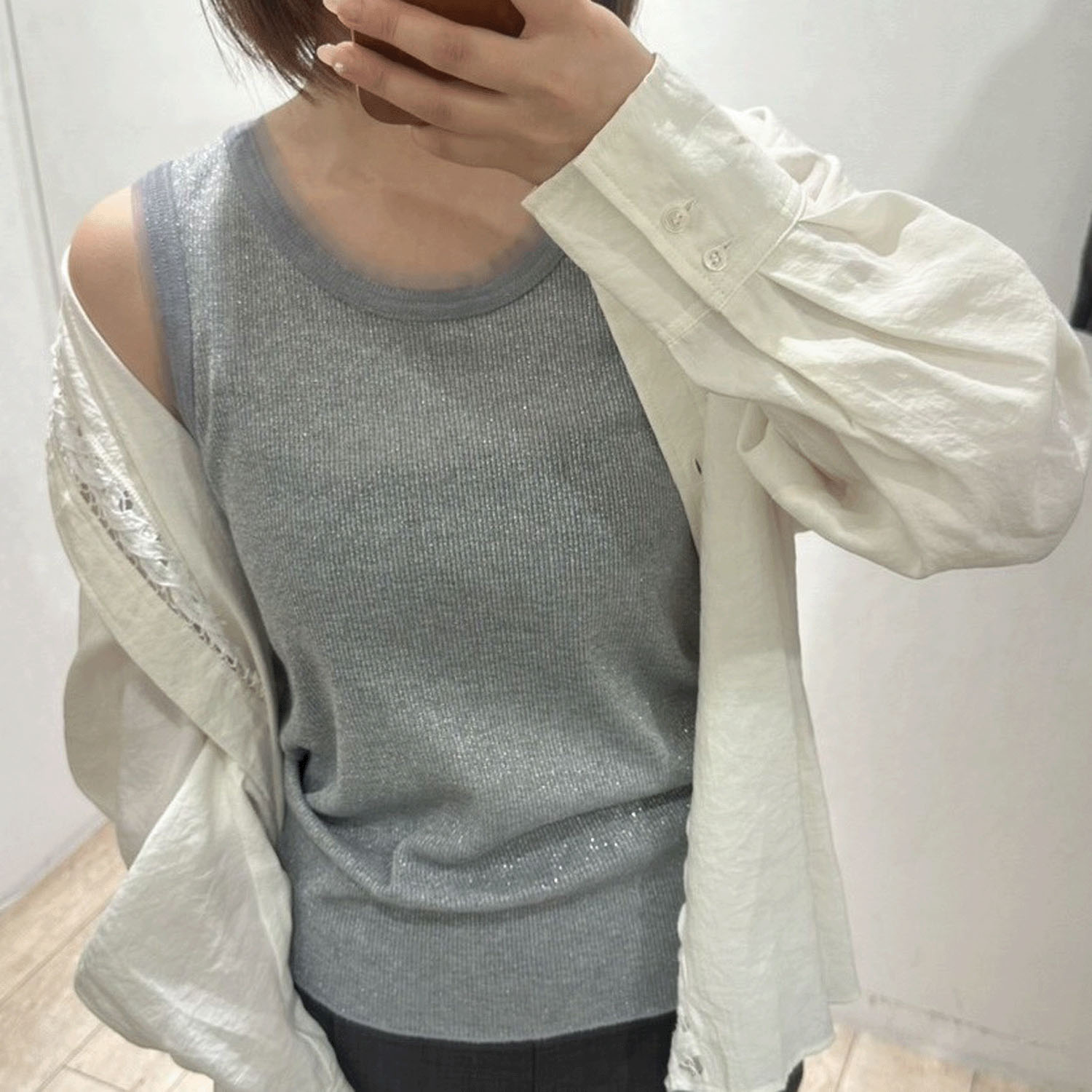 SEADRAKE ラメリブタンクトップ - 画像2