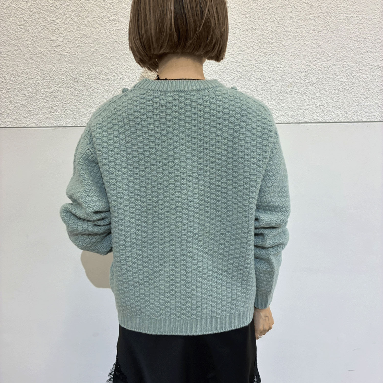 EMMACULATE ポップコーン編みクルーネックプルオーバー - 画像3