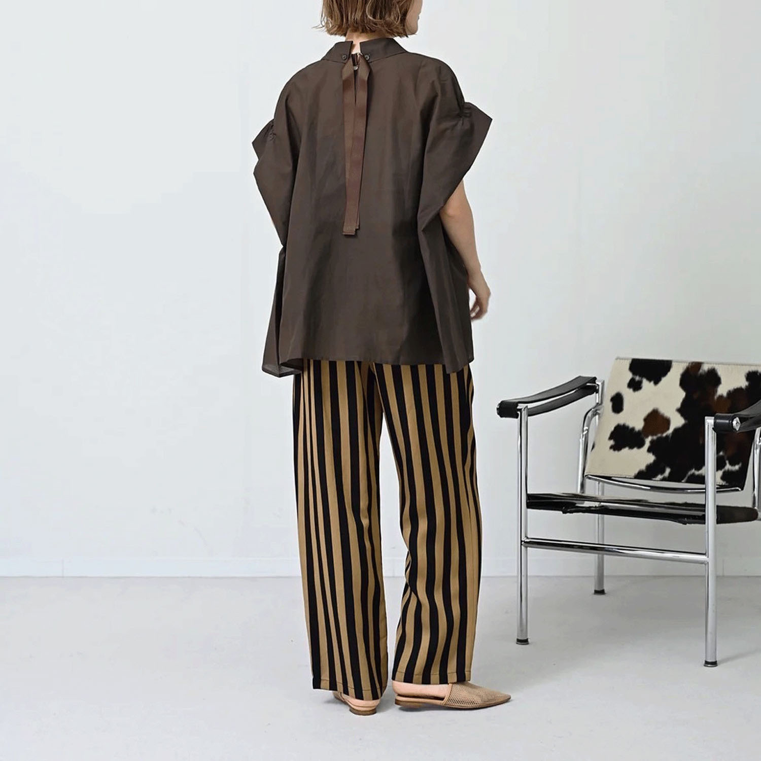 HERENCIA バックグログランシアーシャツブラウス - 画像3