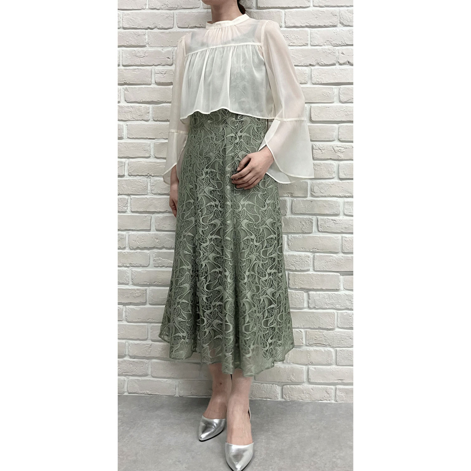 Replete ブラウス×ワンピース2点セット - 画像2