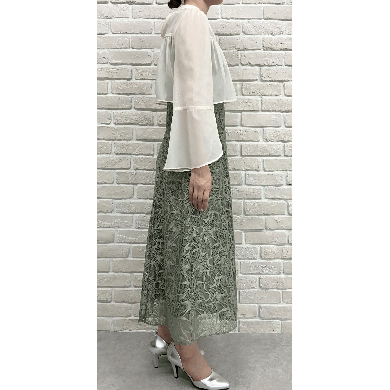 Replete ブラウス×ワンピース2点セット - 画像5