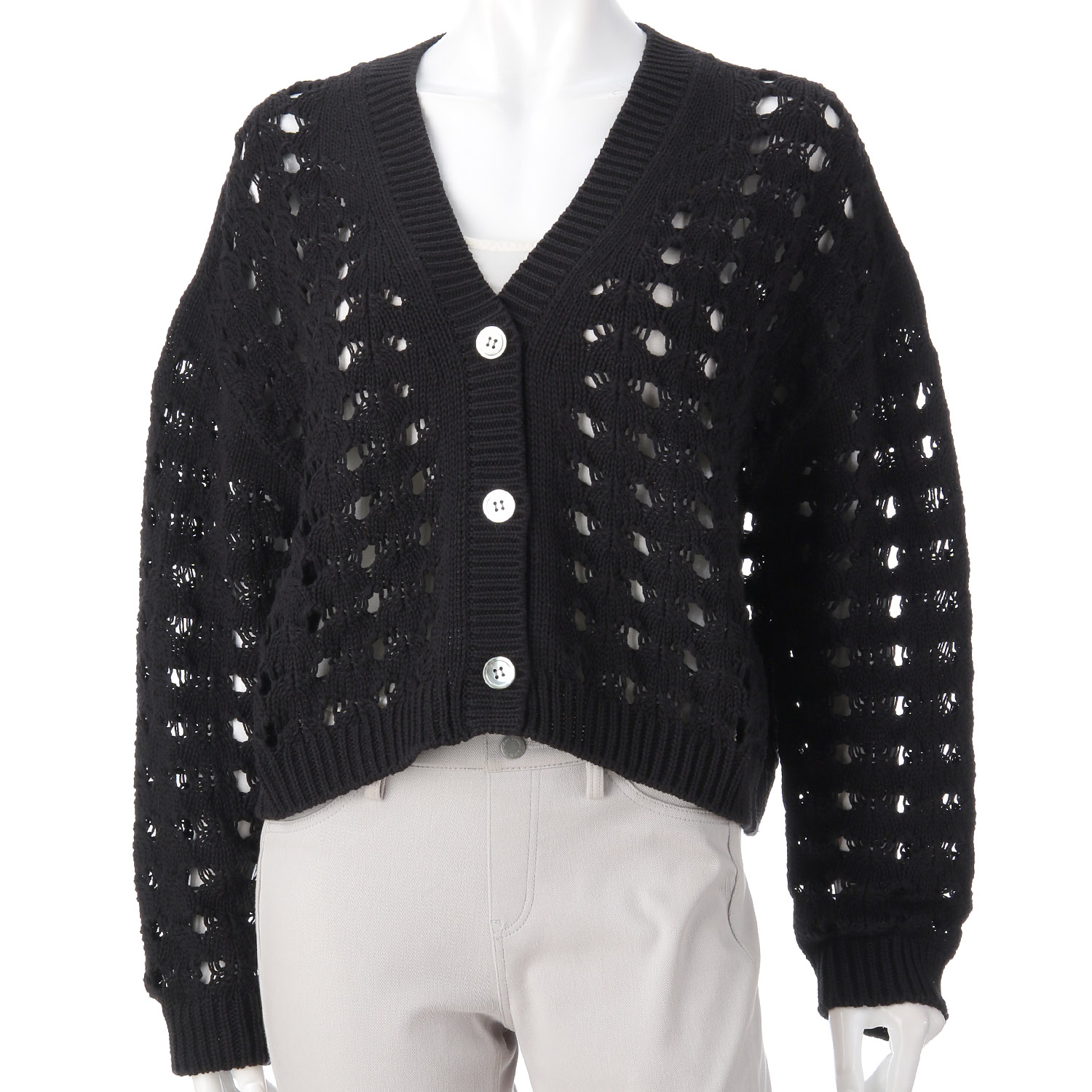 【Insta Live】EMMACULATE ショート丈Vネックカーディガン - 画像2