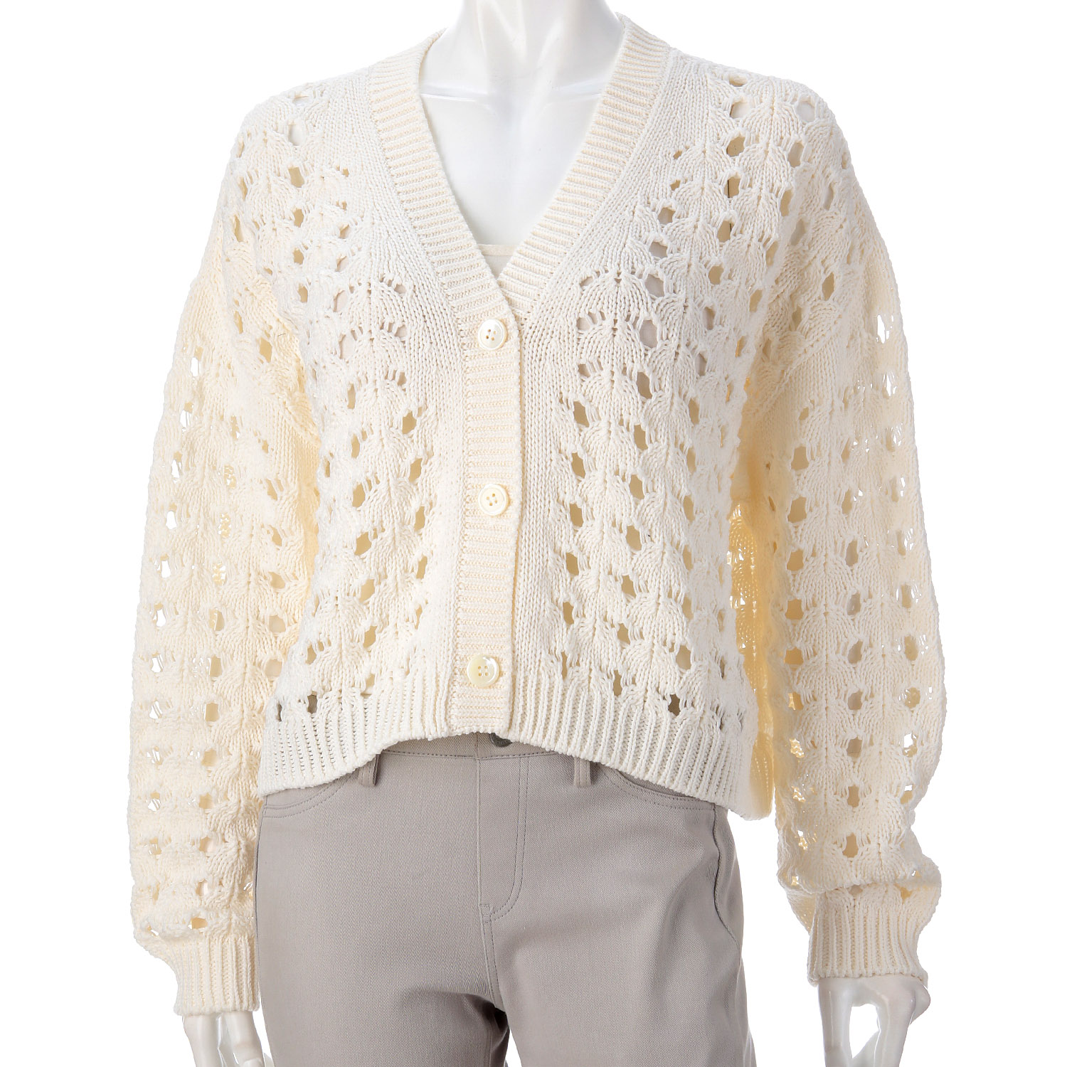 EMMACULATE ショート丈Vネックカーディガン - 画像3