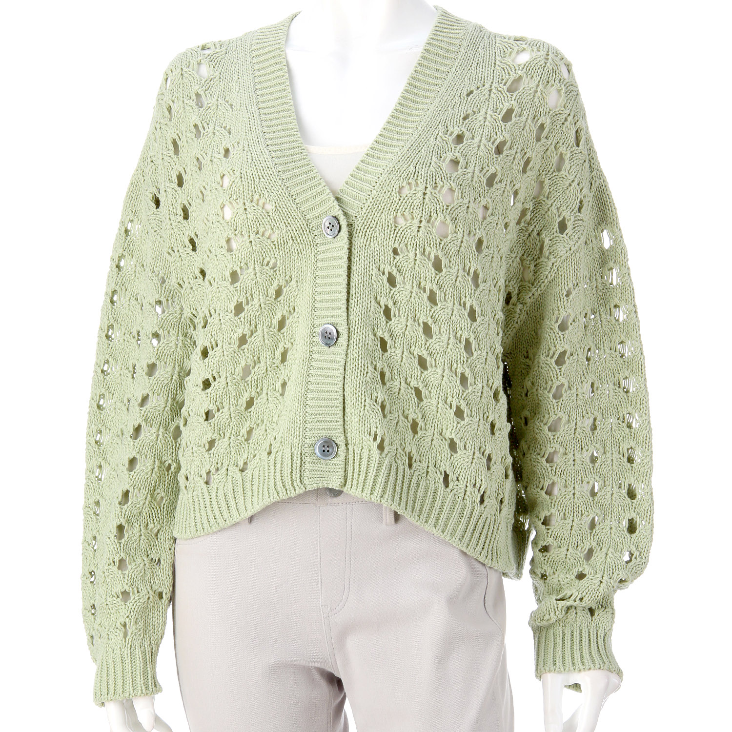 【Insta Live】EMMACULATE ショート丈Vネックカーディガン - 画像1