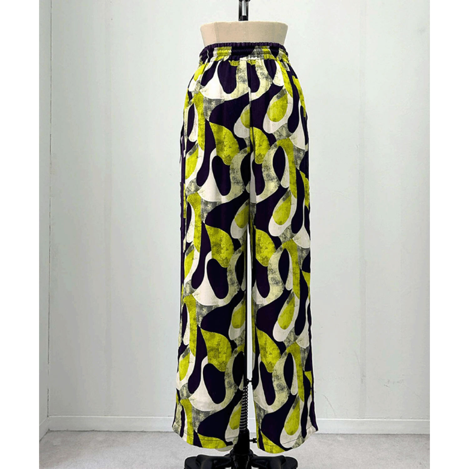 HERENCIA アートプリントワイドパンツ - 画像7