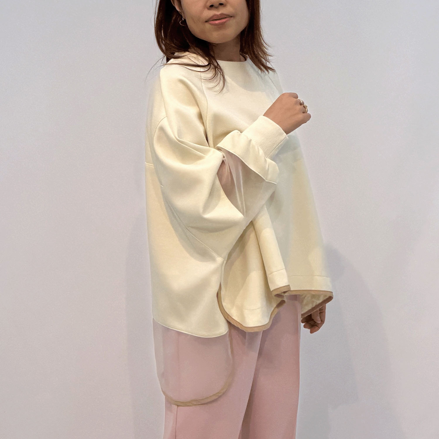 ハルズアミ シアースリーブフレアプルオーバー - 画像6