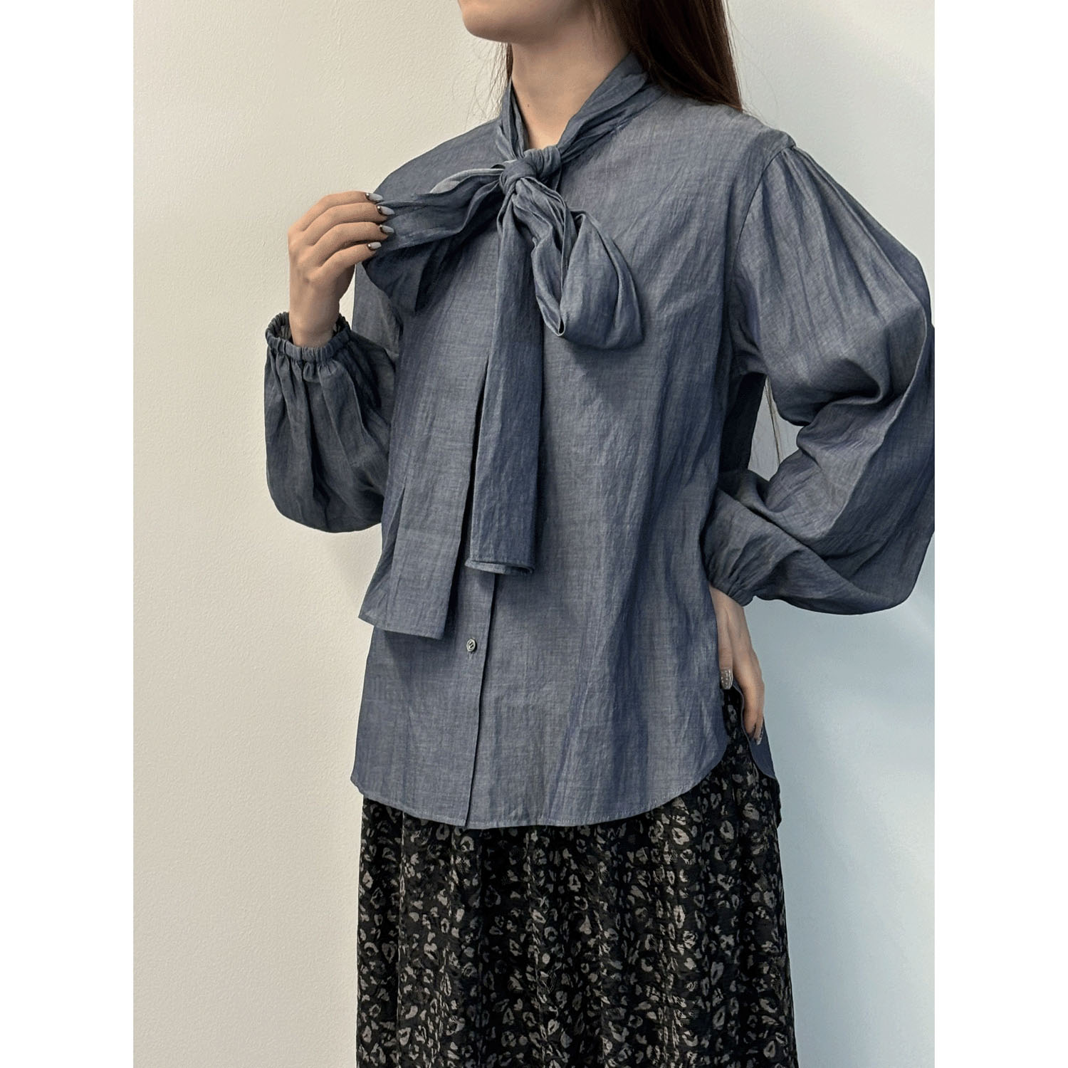 SEADRAKE シアーデニムブラウス - 画像2