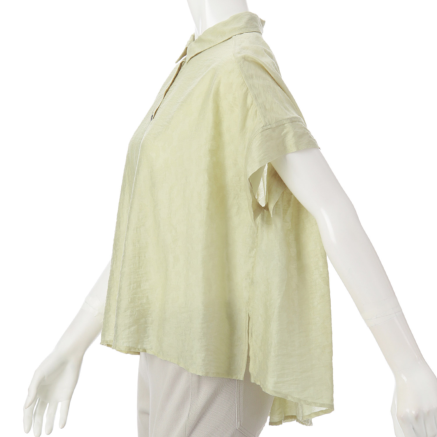 SEADRAKE シアーレオパードジャカードブラウス - 画像5