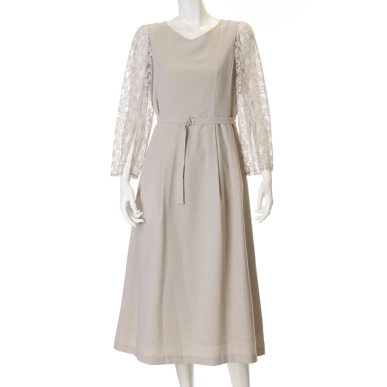 Replete レース袖ワンピース - 画像4