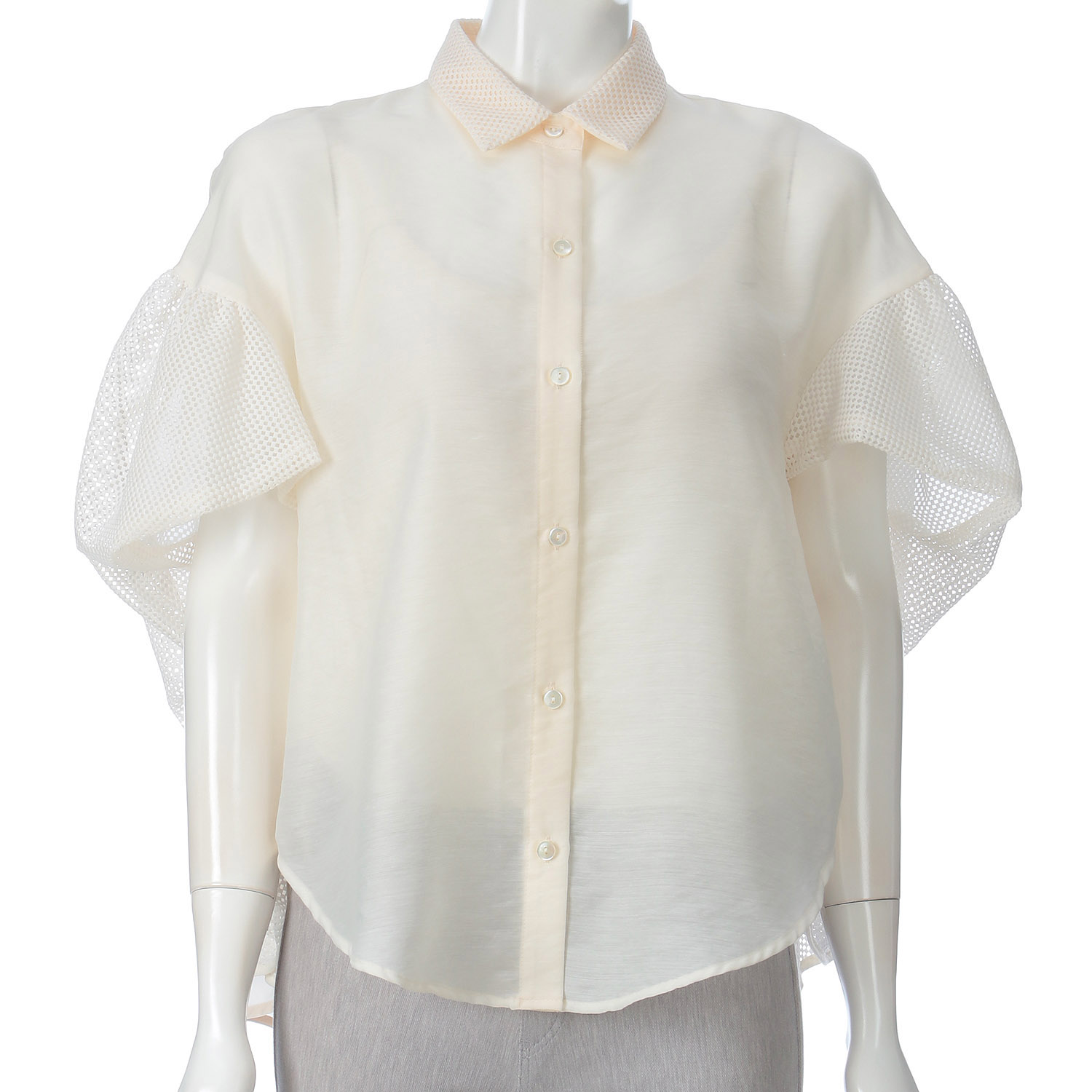 ハルズアミ カスケードフレアスリーブシャツ - 画像3