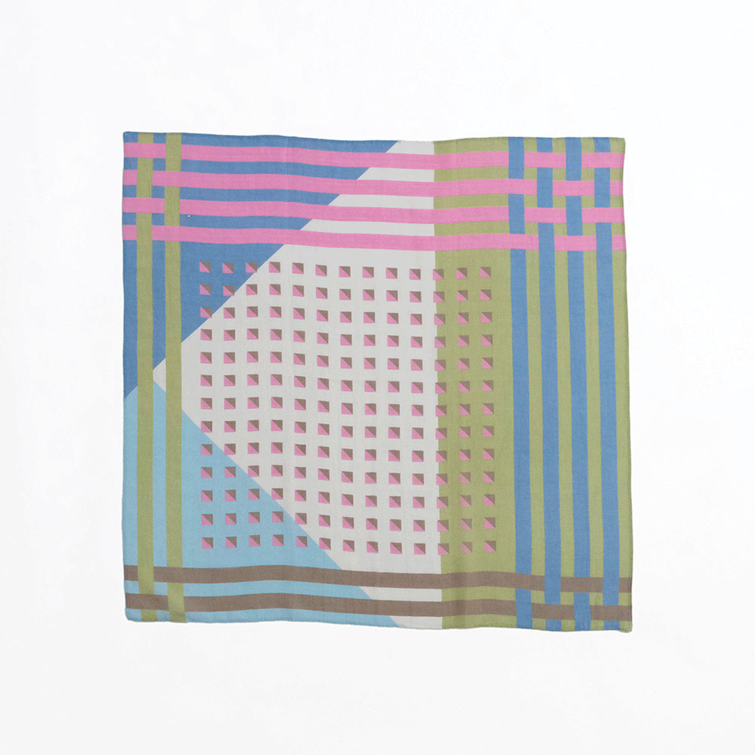 いろいろな角度から楽しめる幾何学模様のスカーフ - 画像11