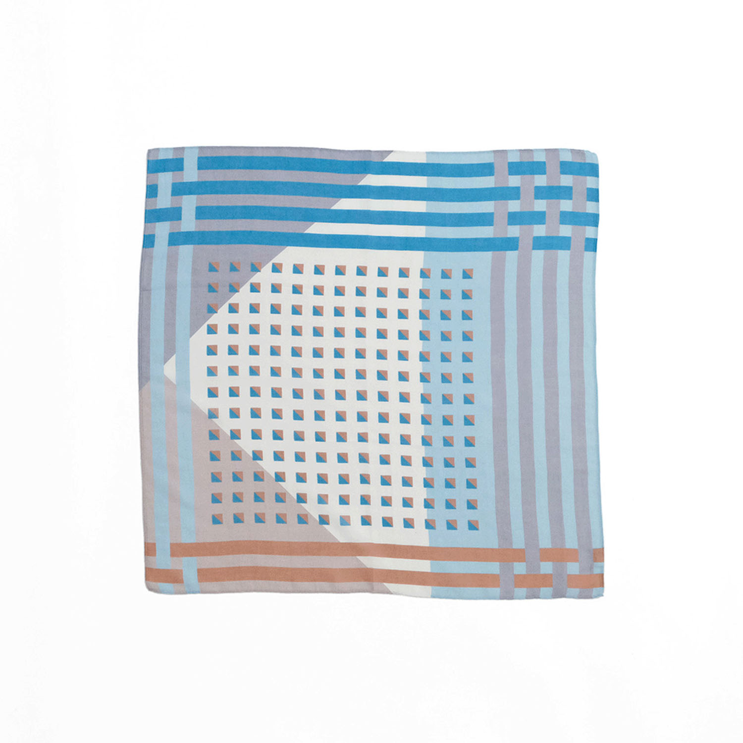 いろいろな角度から楽しめる幾何学模様のスカーフ - 画像12