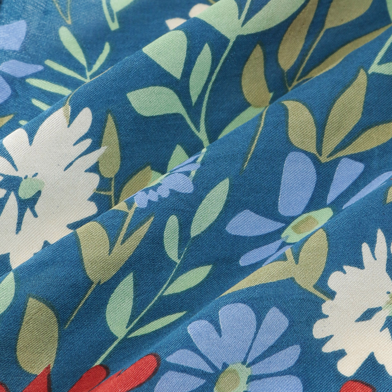 花柄シルクスカーフ - 画像5