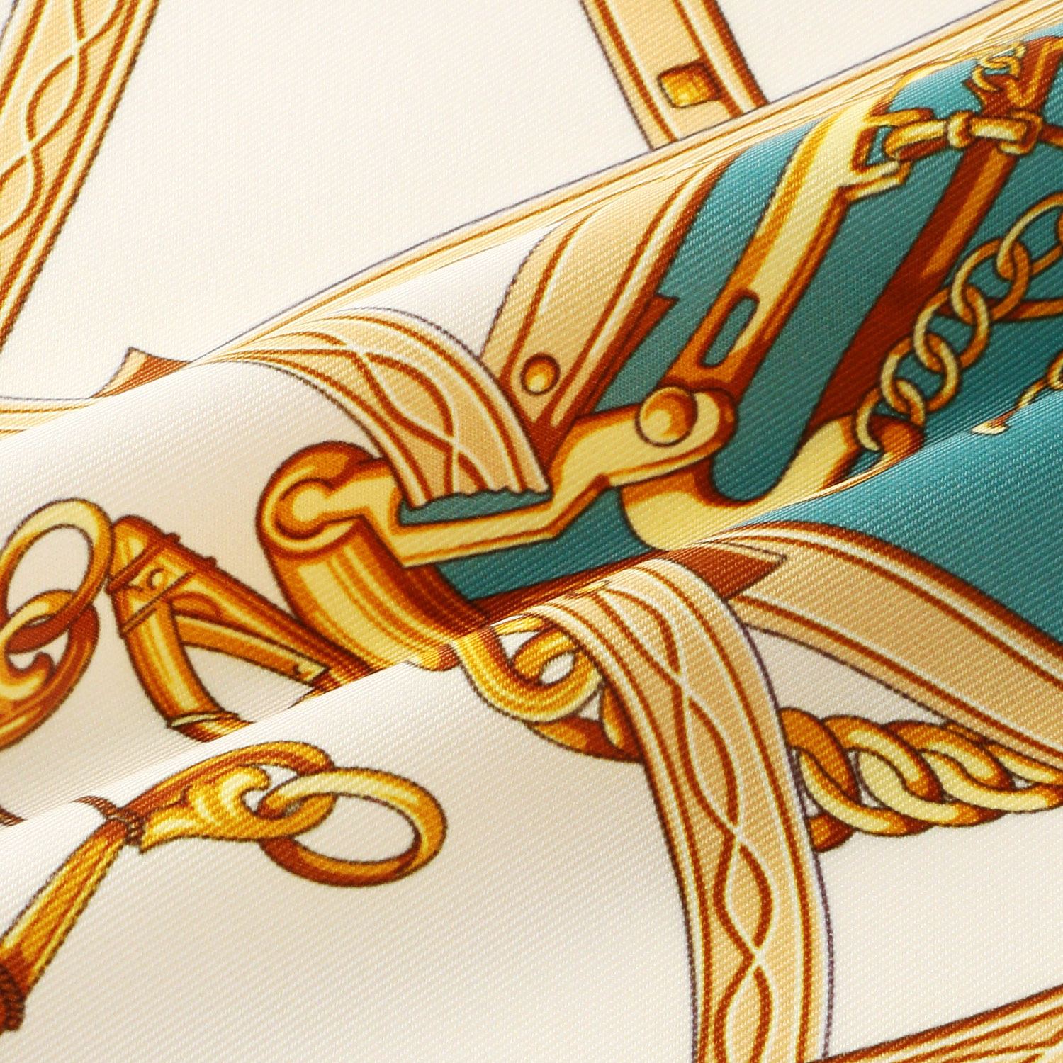 イタリア製 ツイルベルト柄スカーフ 60×60 - 画像6