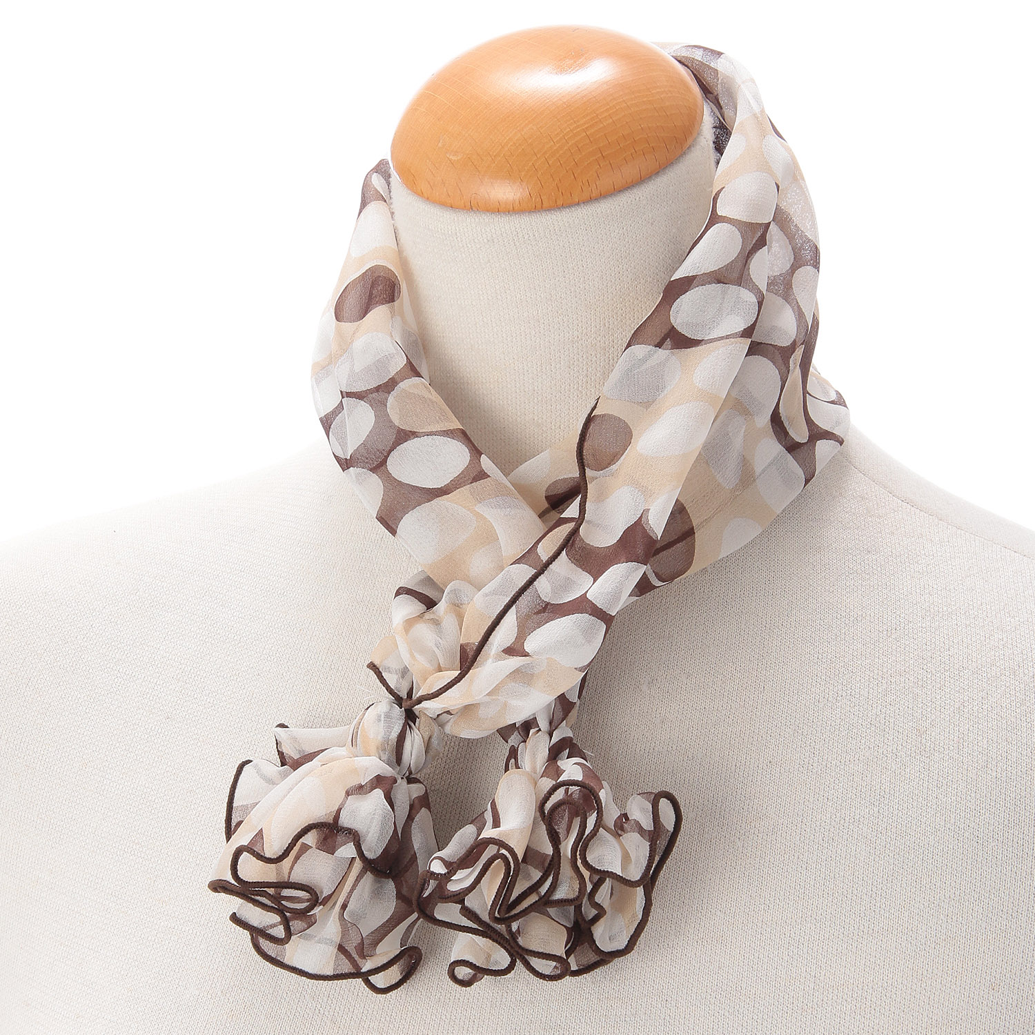 日本製 シルクシフォンワンタッチスカーフ - 画像8