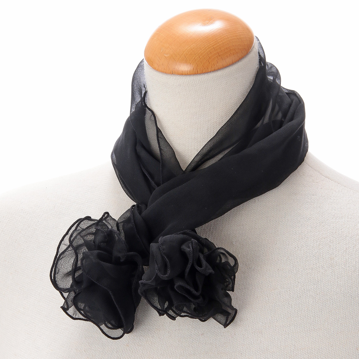 日本製 シルクシフォンワンタッチスカーフ - 画像9