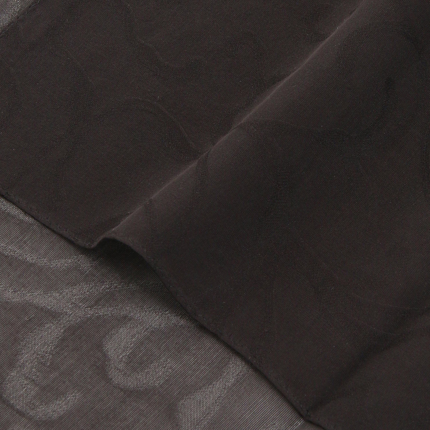 日本製 シルクシフォン唐草ジャガードストール - 画像3