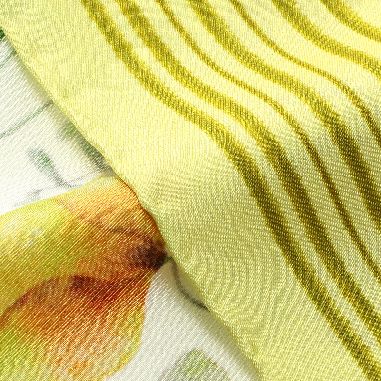 シルク両面花柄プリントスカーフ 64×64 - 画像7