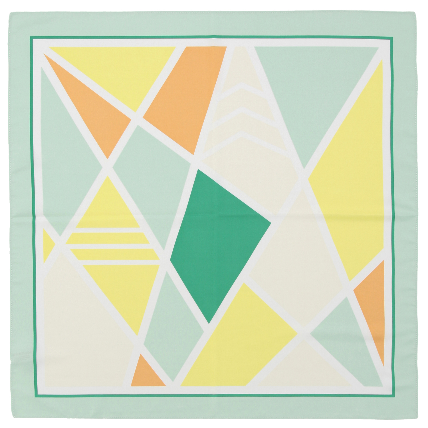 ツイルスカーフ 幾何柄 - 画像3