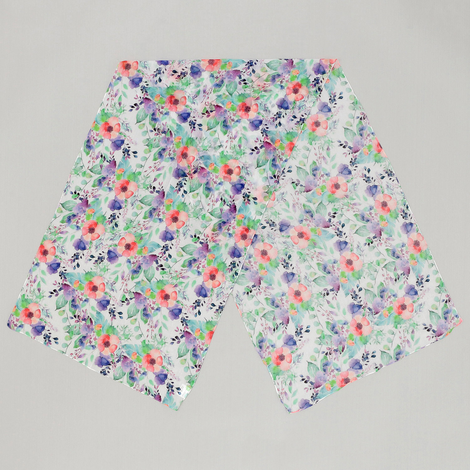 インド製 花柄プリントコットンショール - 画像2