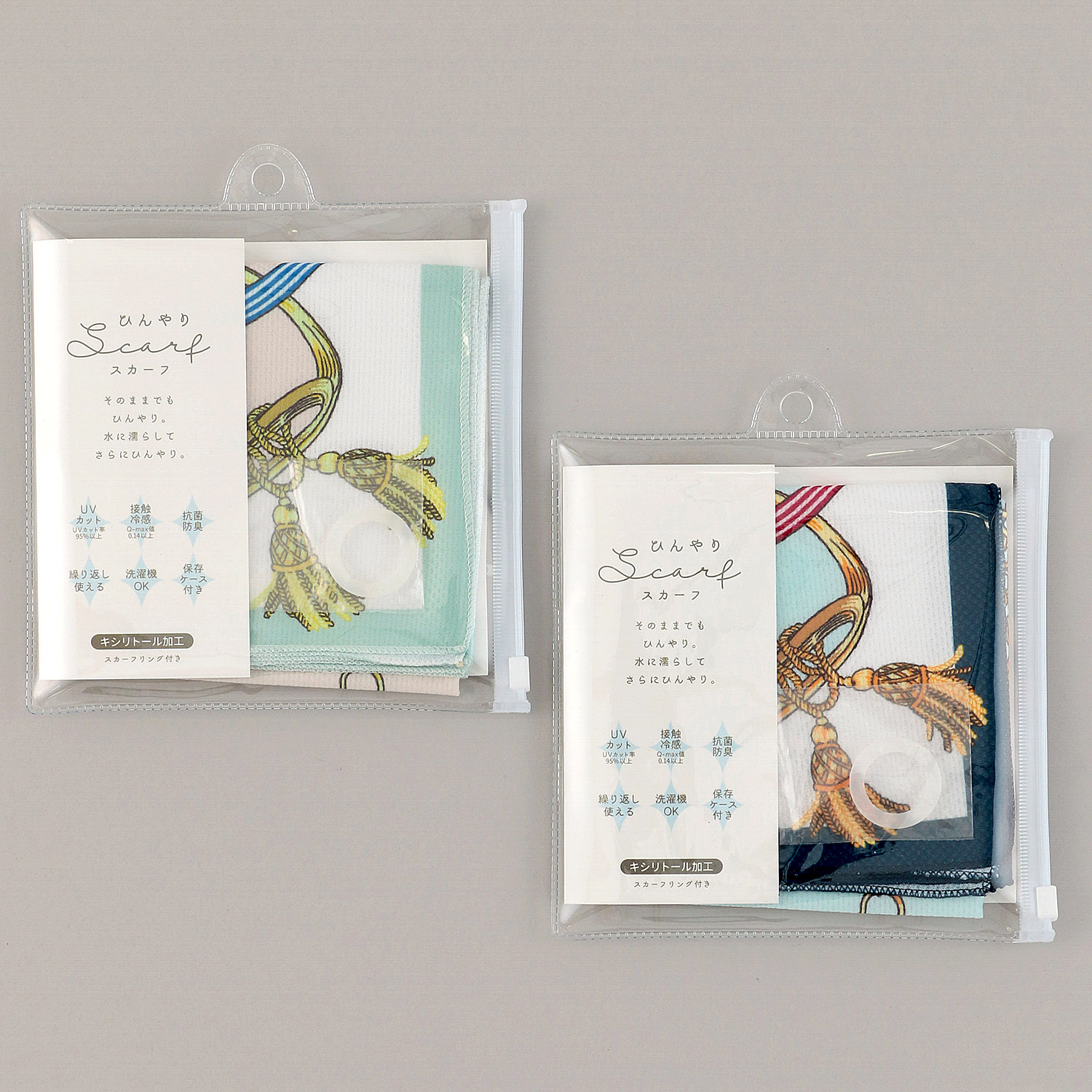 ひんやりスカーフ ベルトリボン - 画像1