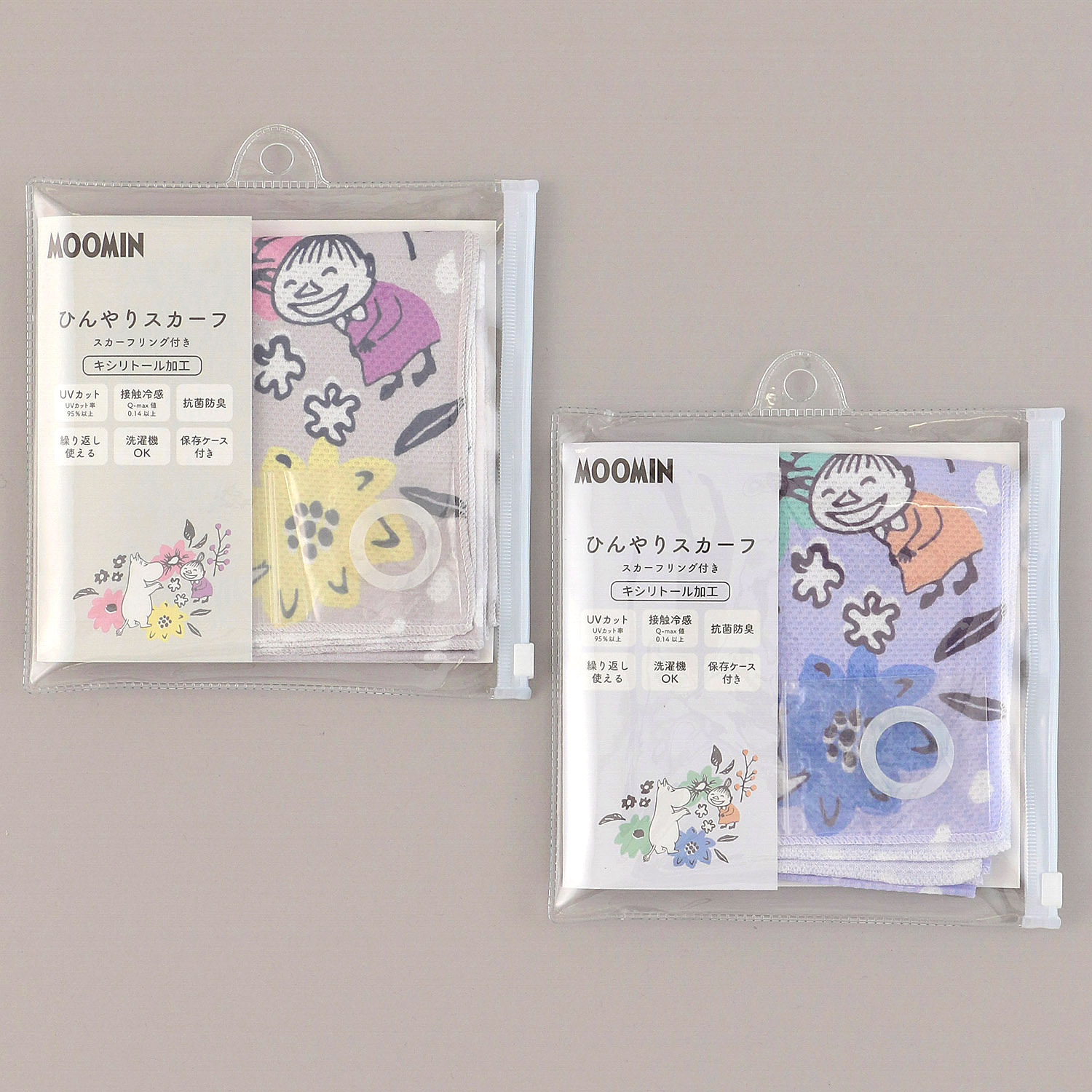 MOOMIN ひんやりスカーフ 小さな幸せ - 画像1