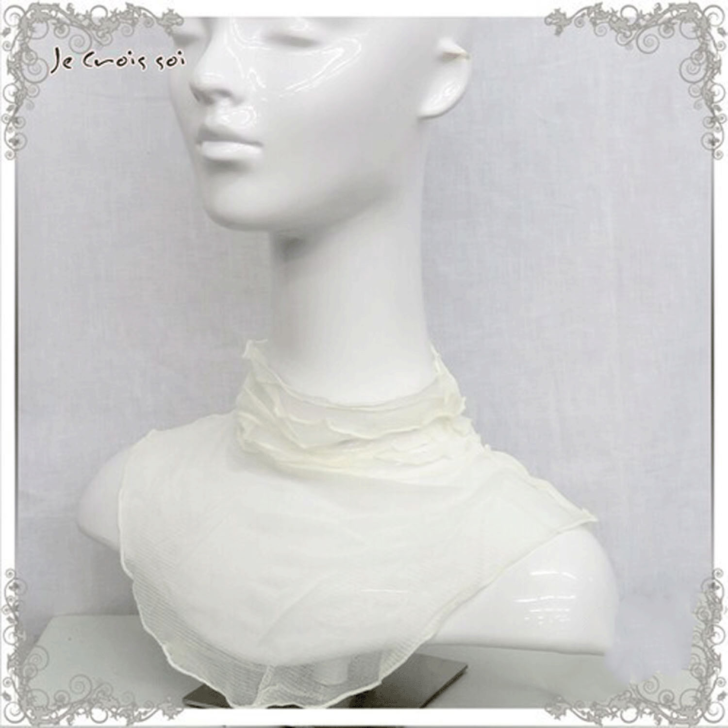 【ホワイト終了】絹ネックカバーロング - 画像3