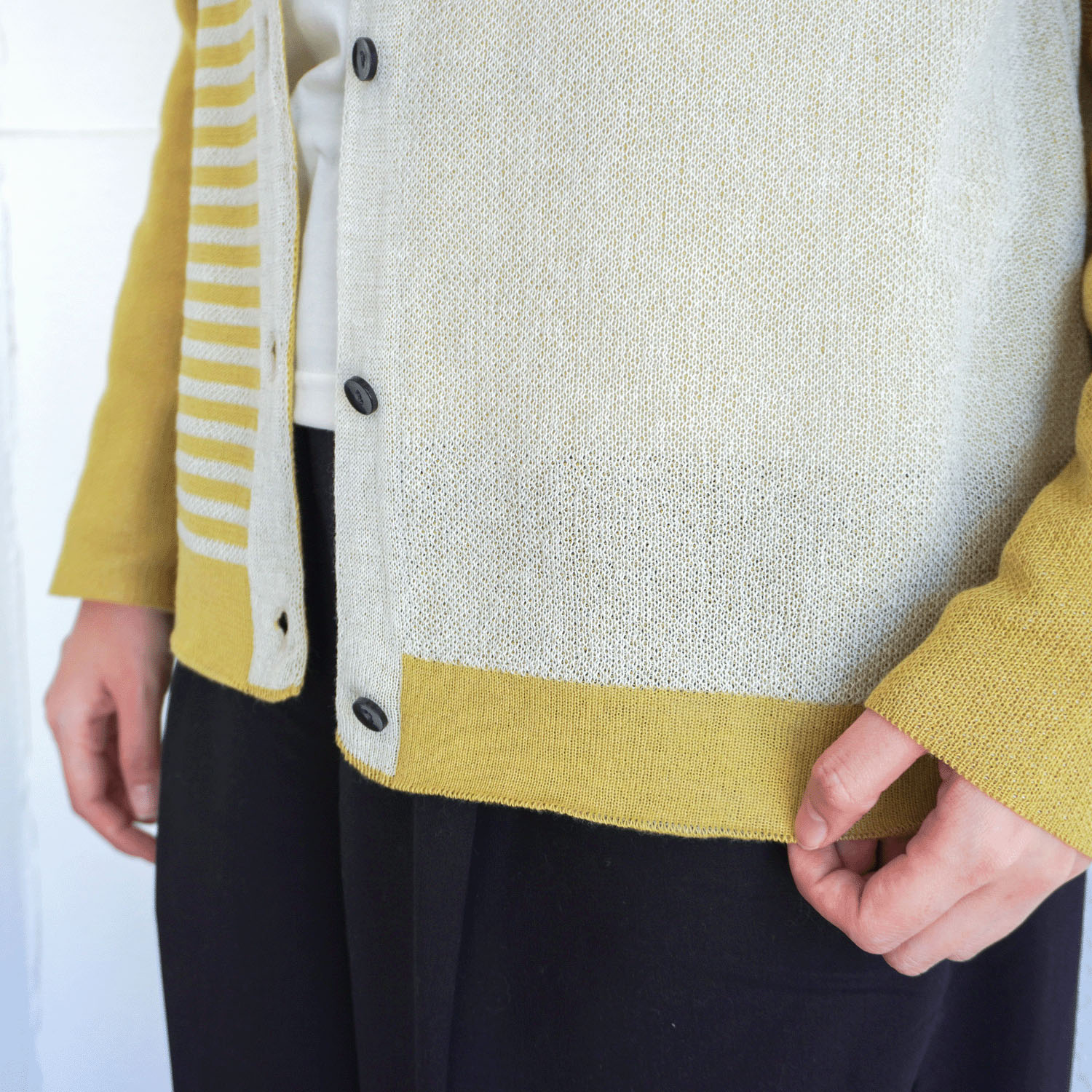 配色丸カーデ - 画像4