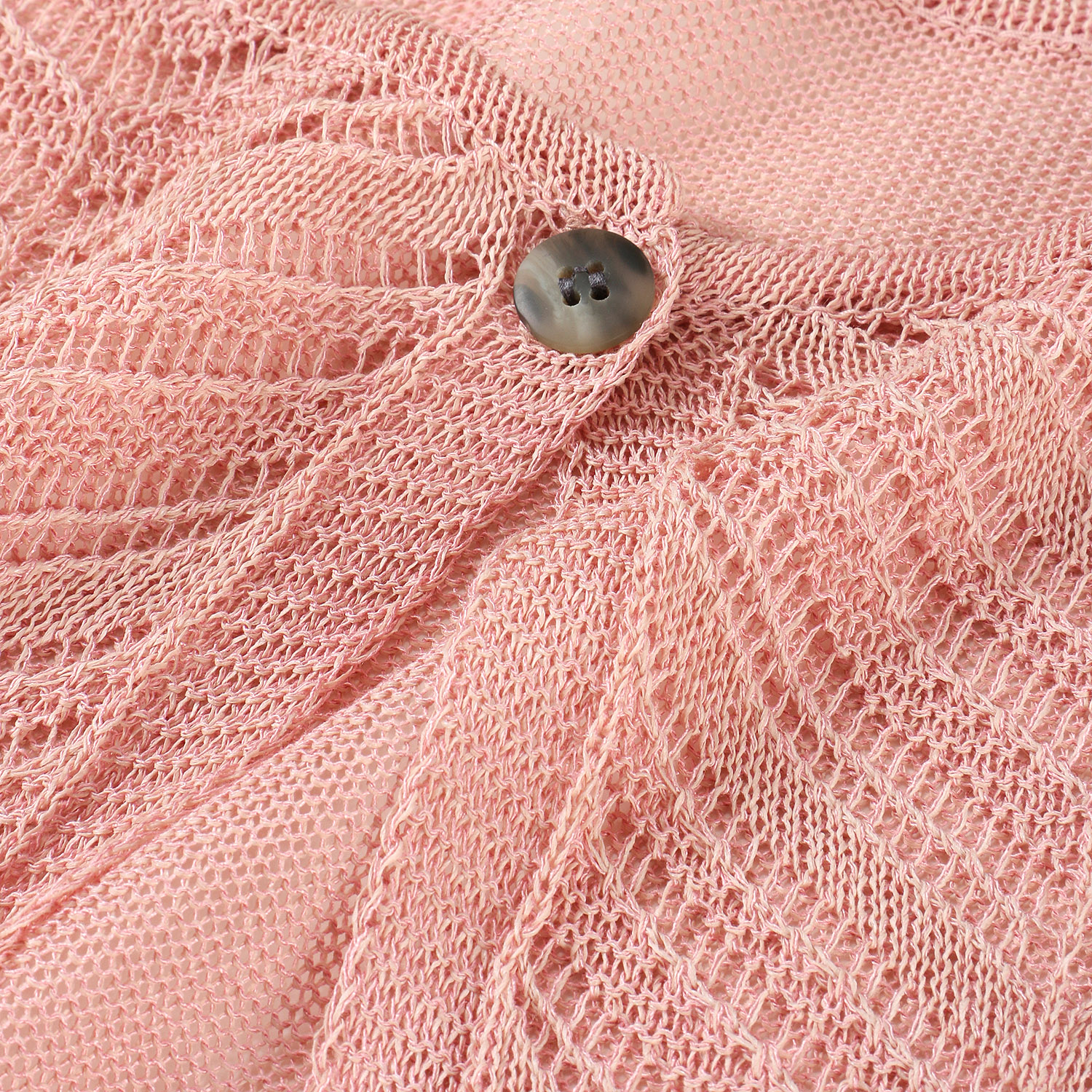 和紙一つ釦透かしカーディガン - 画像6