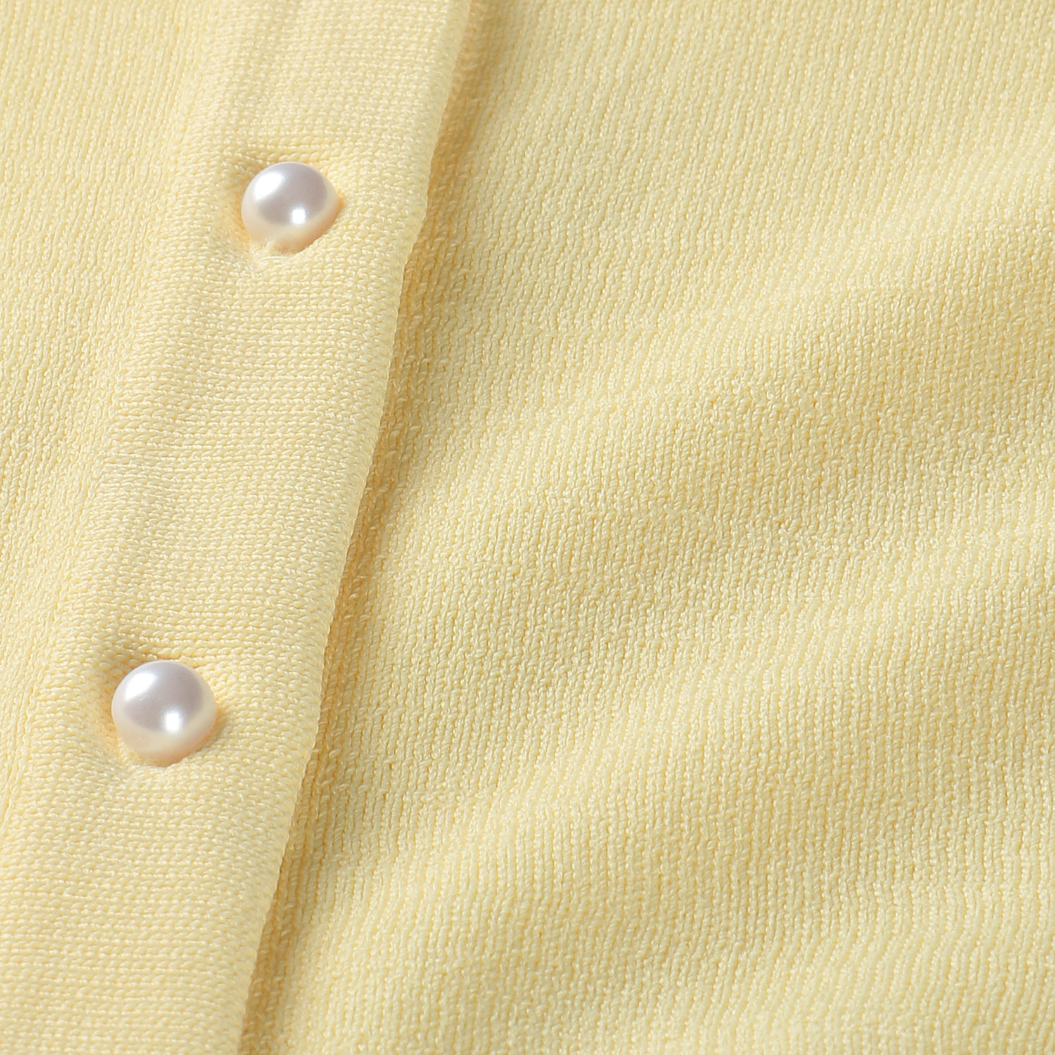 パール釦使いカーディガン - 画像6