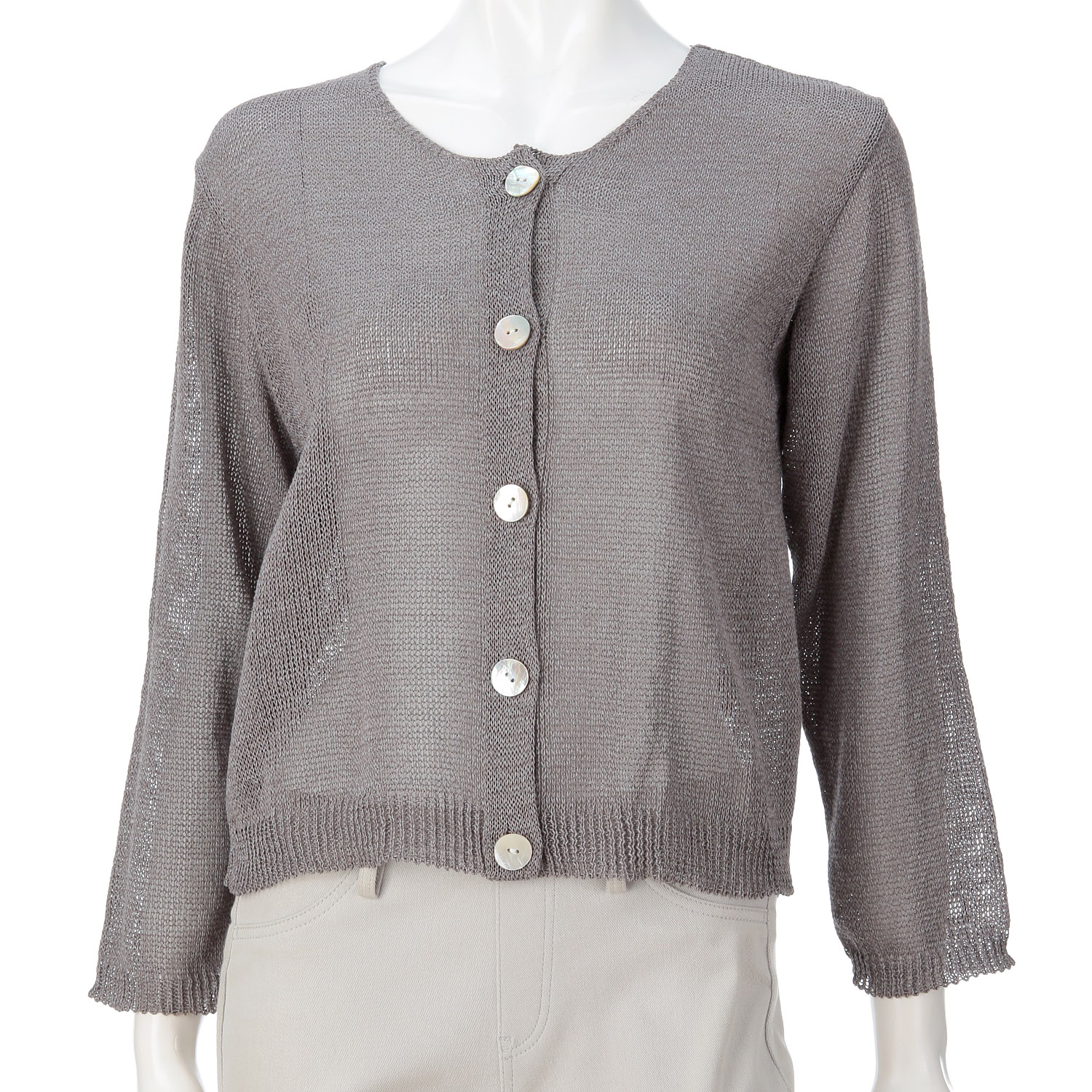 抄繊糸ショート丈カーディガン - 画像4