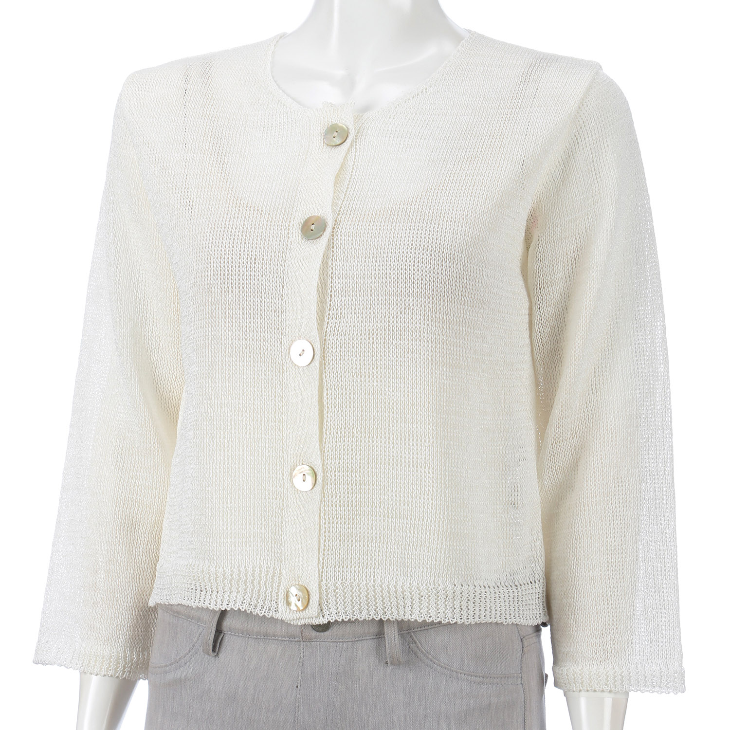 抄繊糸ショート丈カーディガン - 画像8