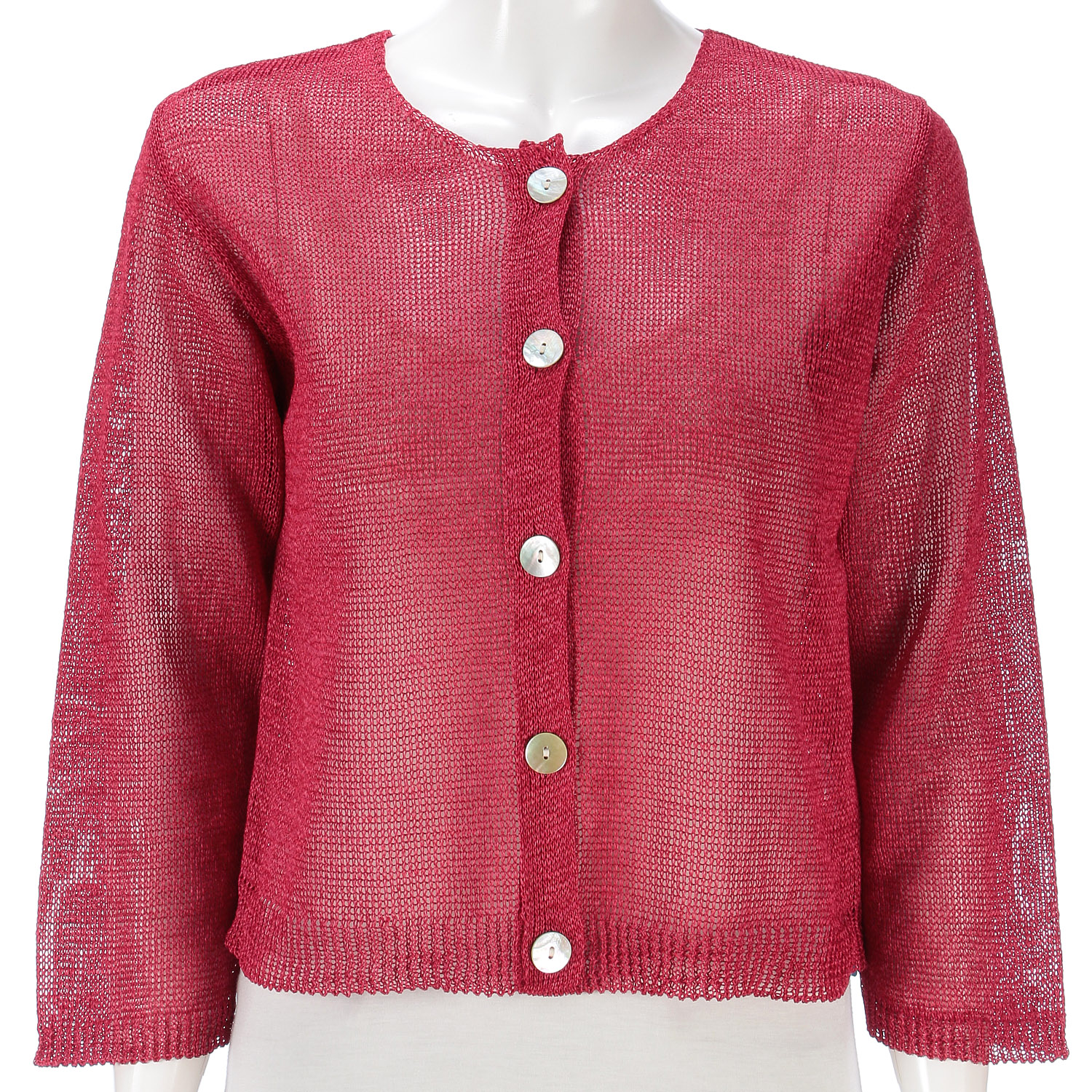 抄繊糸ショート丈カーディガン - 画像9