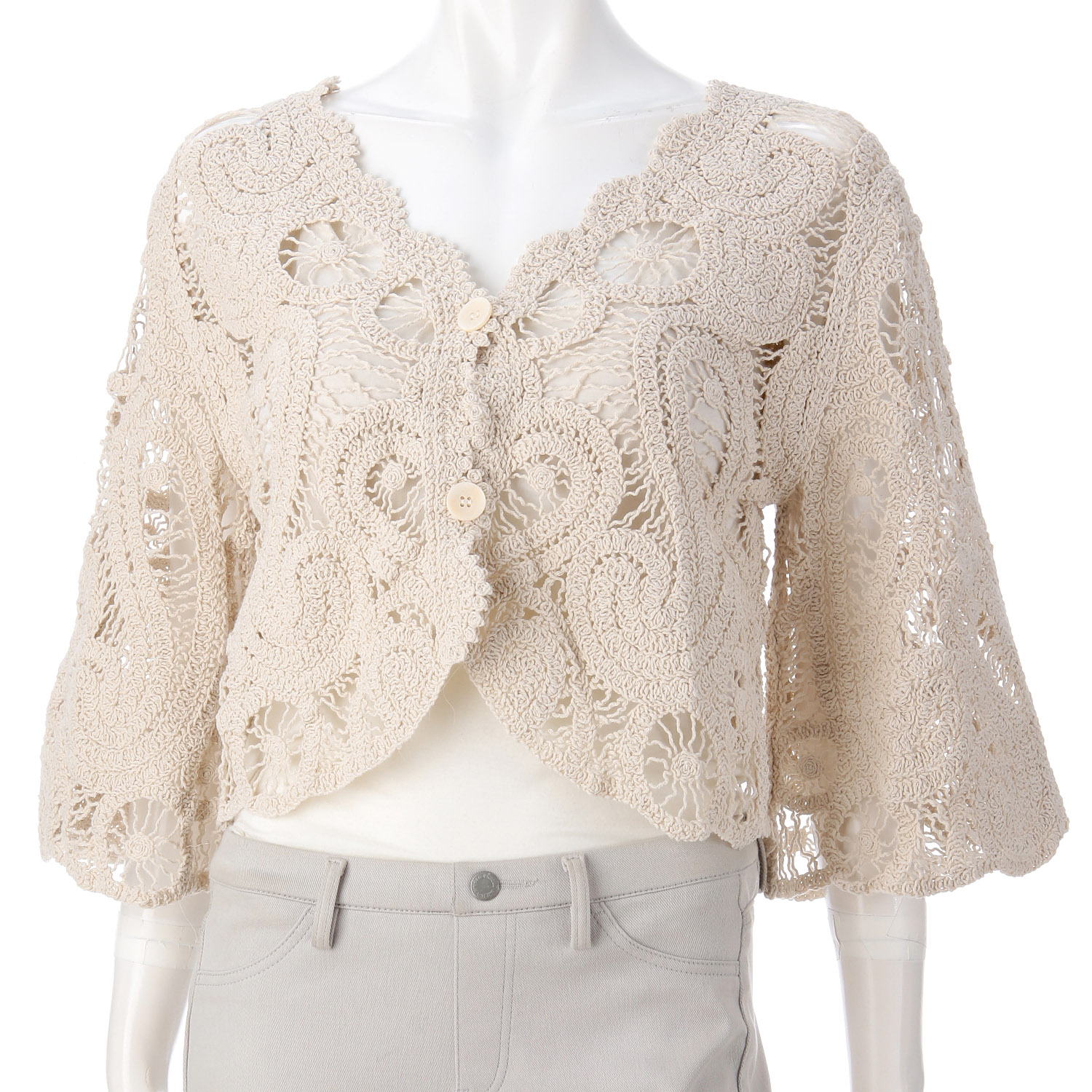 かぎ針カーディガン - 画像1