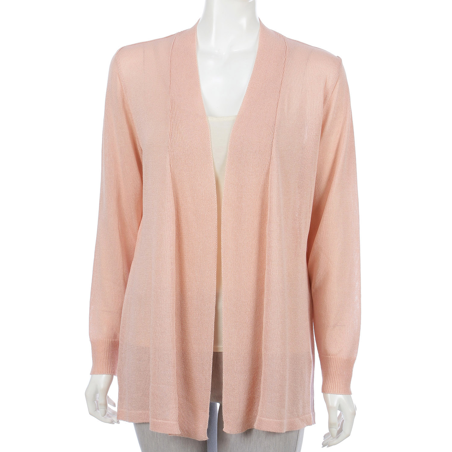 シルク混後ろギャザートッパーカーディガン - 画像8