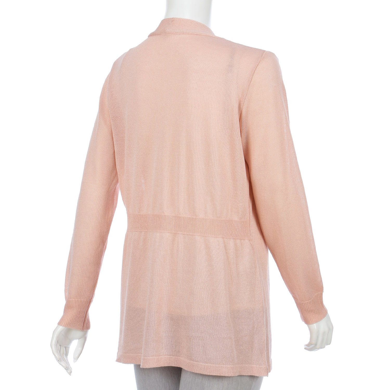 シルク混後ろギャザートッパーカーディガン - 画像9