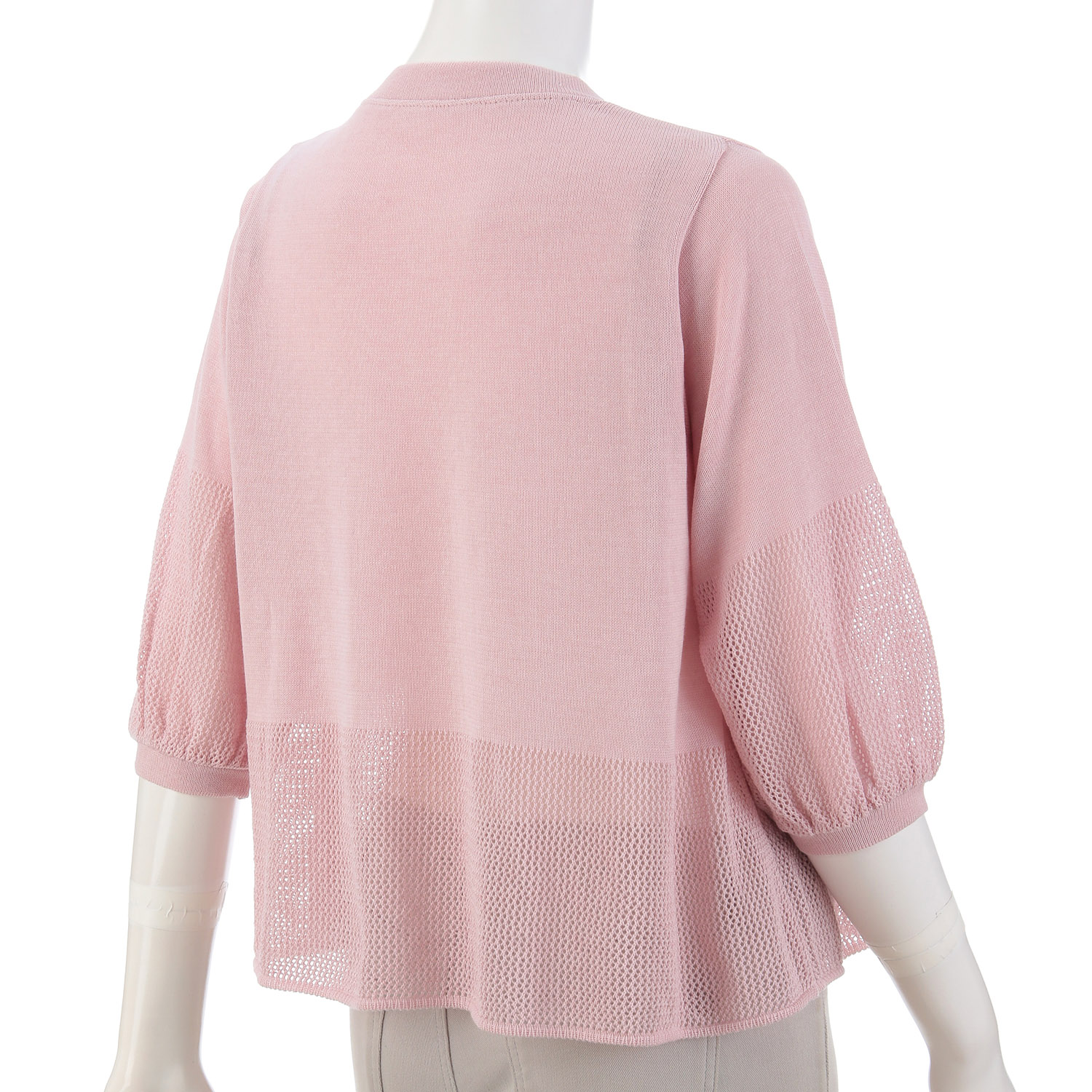 1釦丸首カーディガン - 画像6