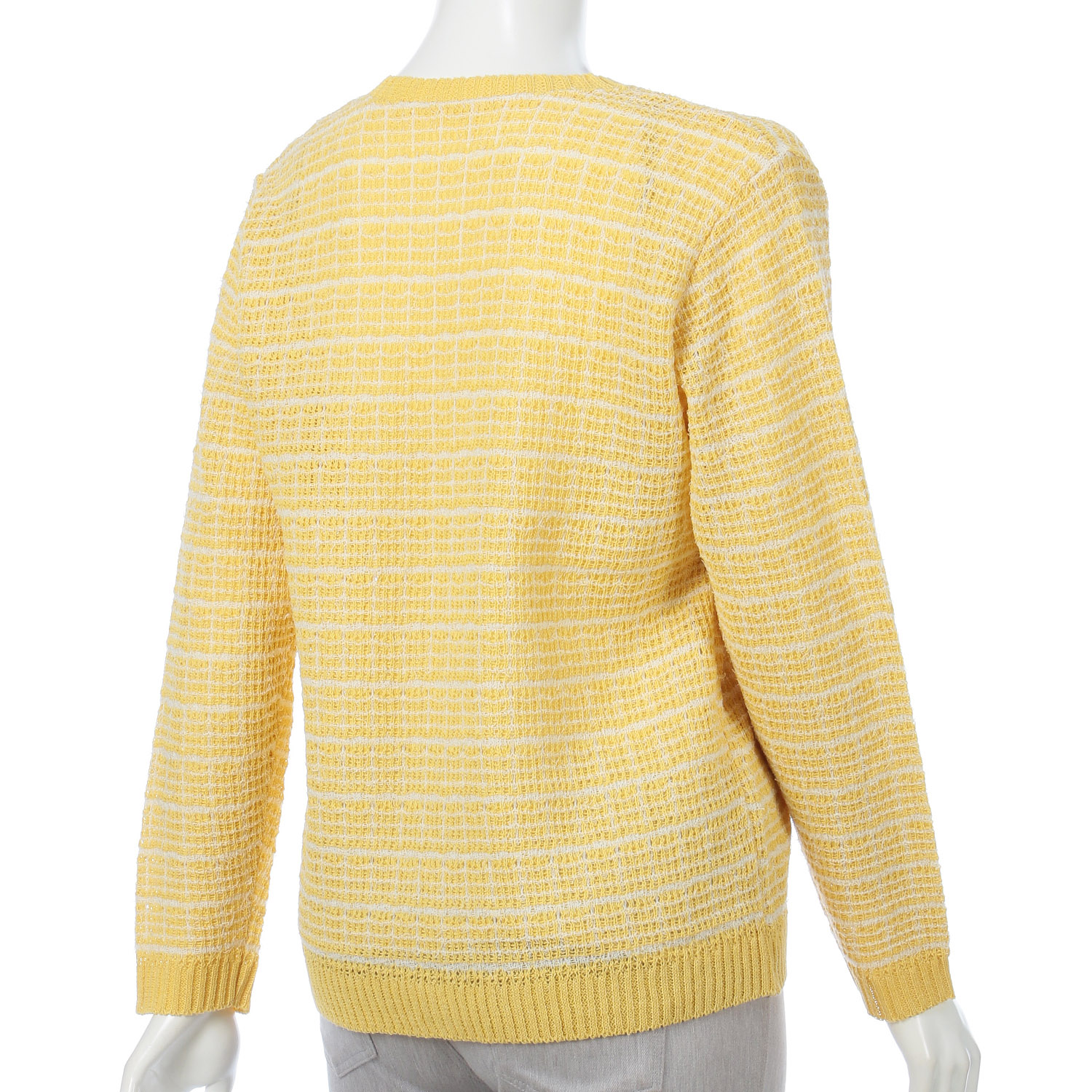 格子柄丸首カーディガン - 画像6