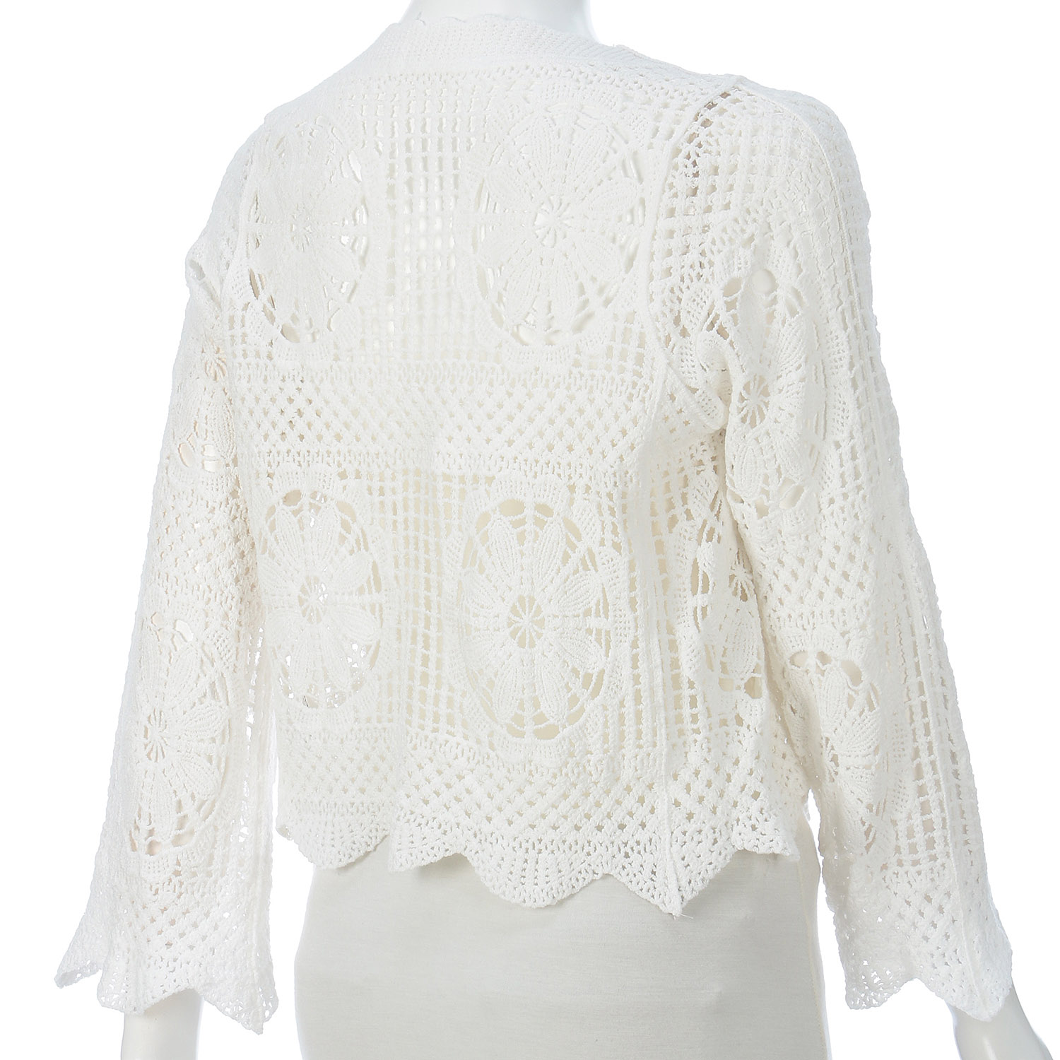 かぎ針Vネックカーディガン - 画像2