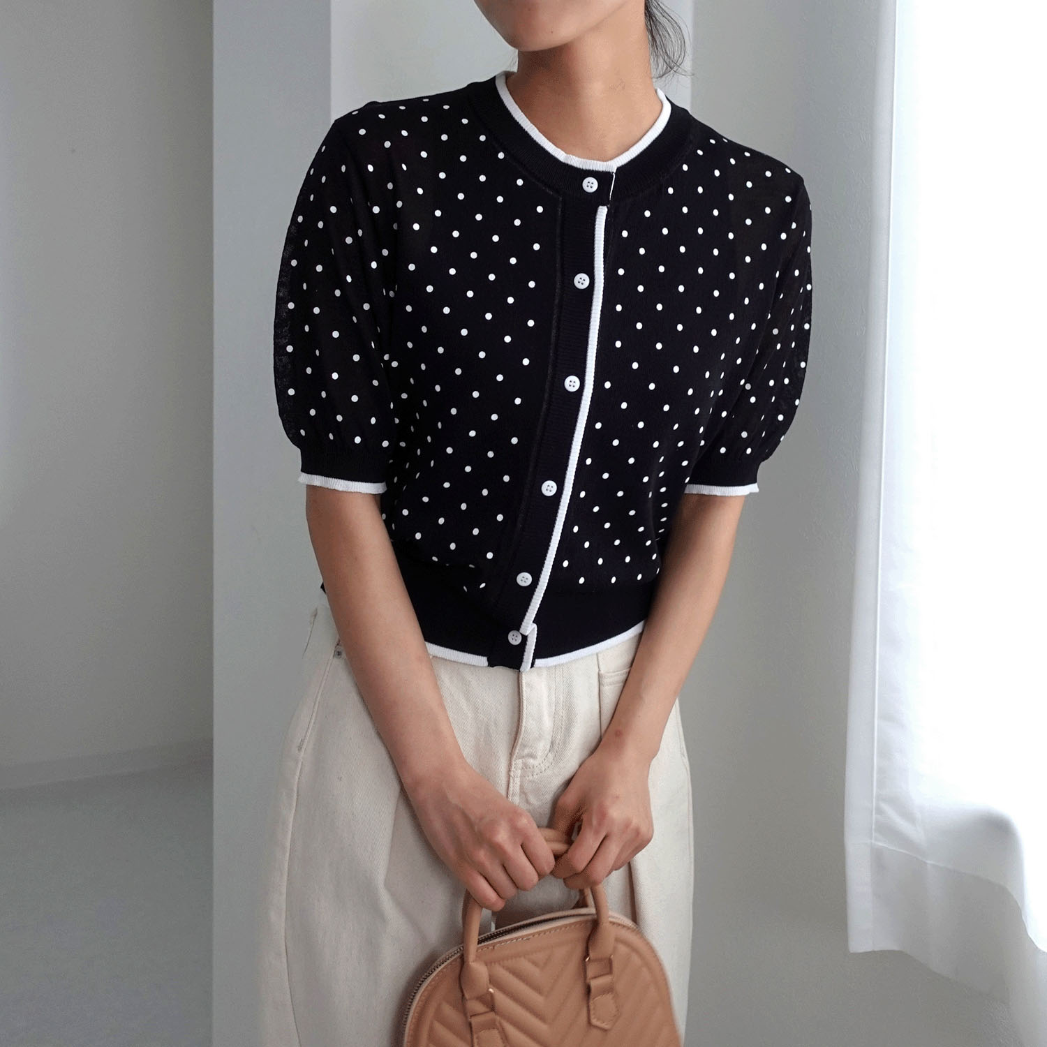 【my life】半袖ドットカーディガン - 画像6