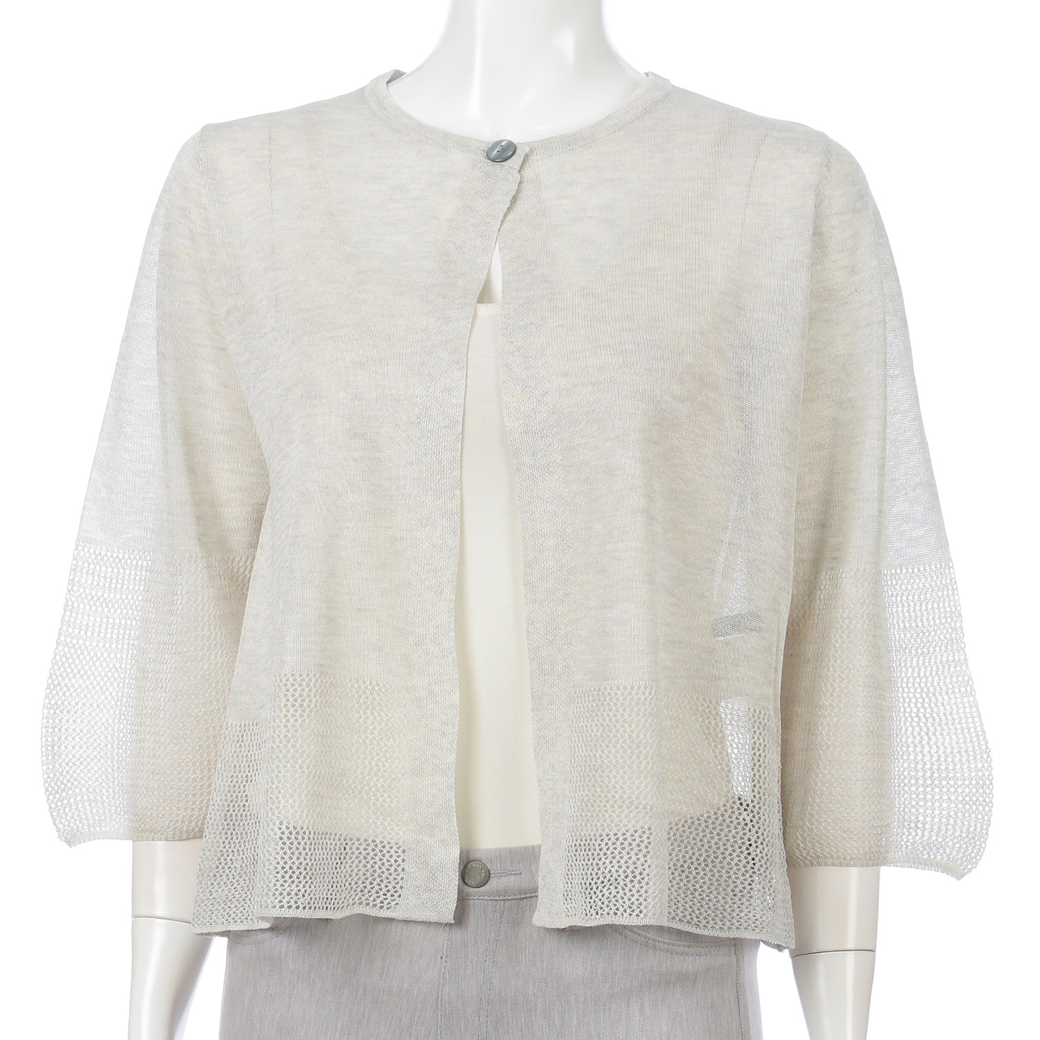 レビータ1つ釦カーディガン - 画像3