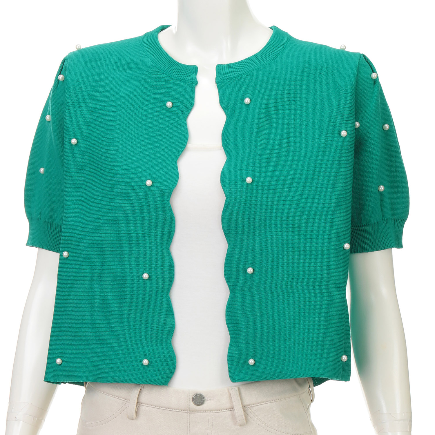 スカラップデザインカーディガン - 画像8